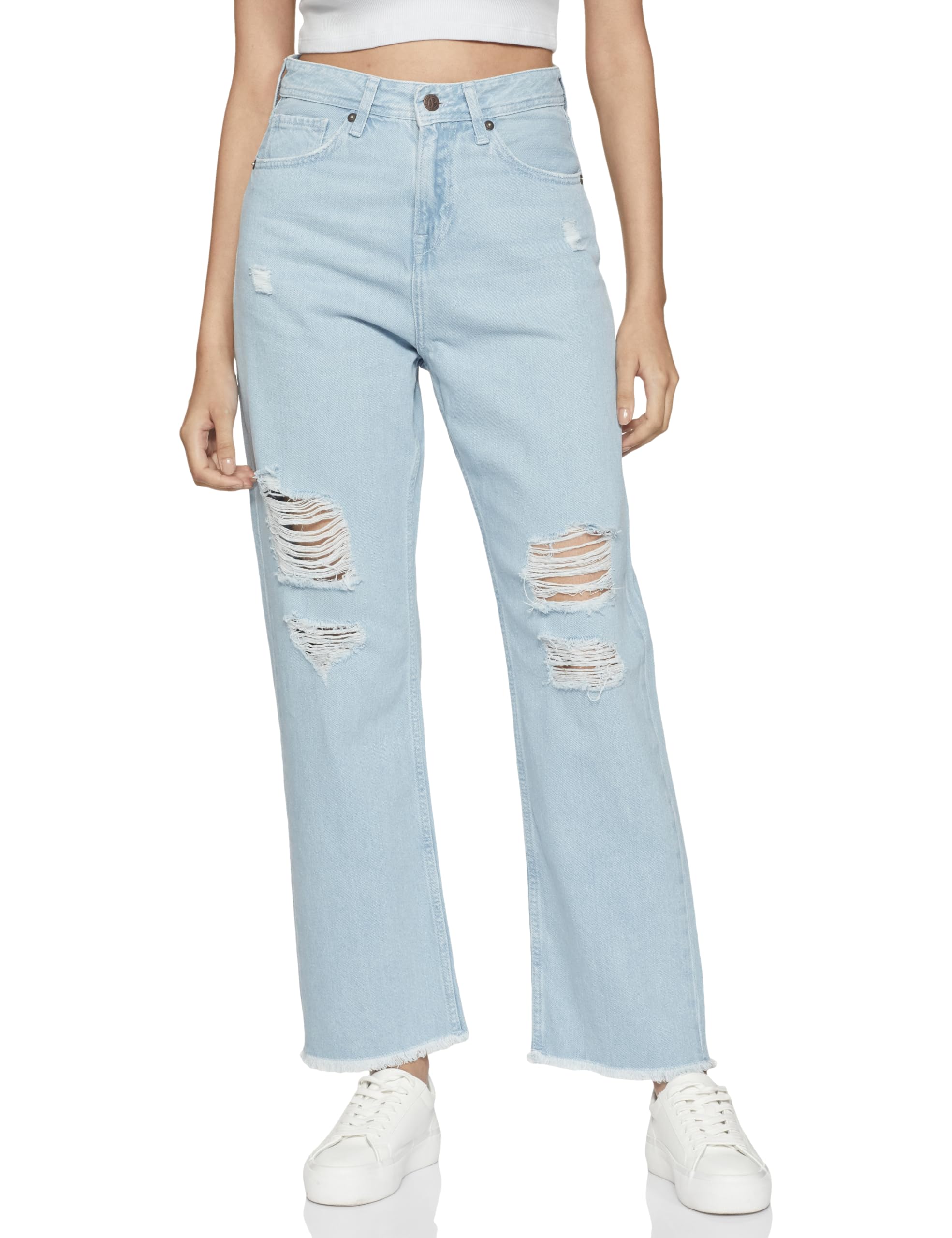 pepe jeans Women High Rise Regular Fit Jeans-picture-25