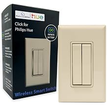 Philips Hue Decora Style Kinetic Dimmer Switch for Phillips Hue Bulbs or Lights, Friends Friends to Upgrade Philips Hue Tap Compatible with Apple HomeKit, Alexa, and Google Assistant |  4 100
