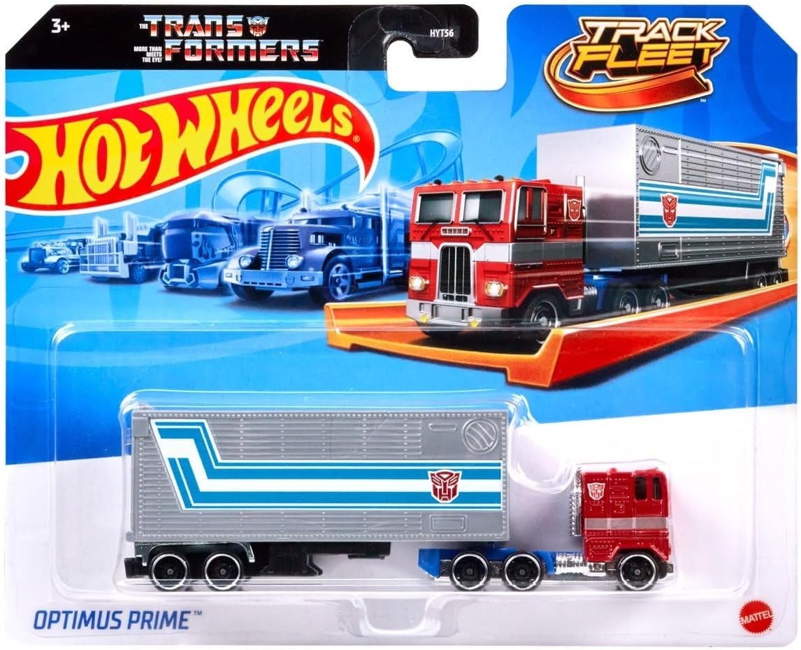 Travk Fleet Transformers Prime Optimus 1:64 Scale Truck Toy with Trailer - Multi-Colour