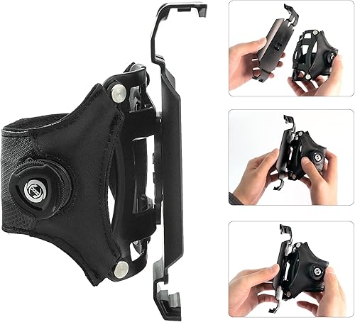 Miniatura 5 de Estuche de transporte para Zebra TC51 TC52 TC56 TC57 escáner de código de barras correa ajustable, negro SG-TC51-WMADP1-02