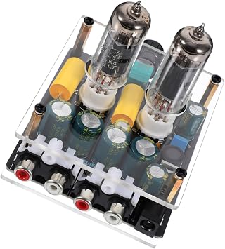 Vacuum Tube Preamplifier Board for Hi-fi Sound System Easy to Install DIY Tube Preamp Compatible with Turntables and Home Theater Power Supply