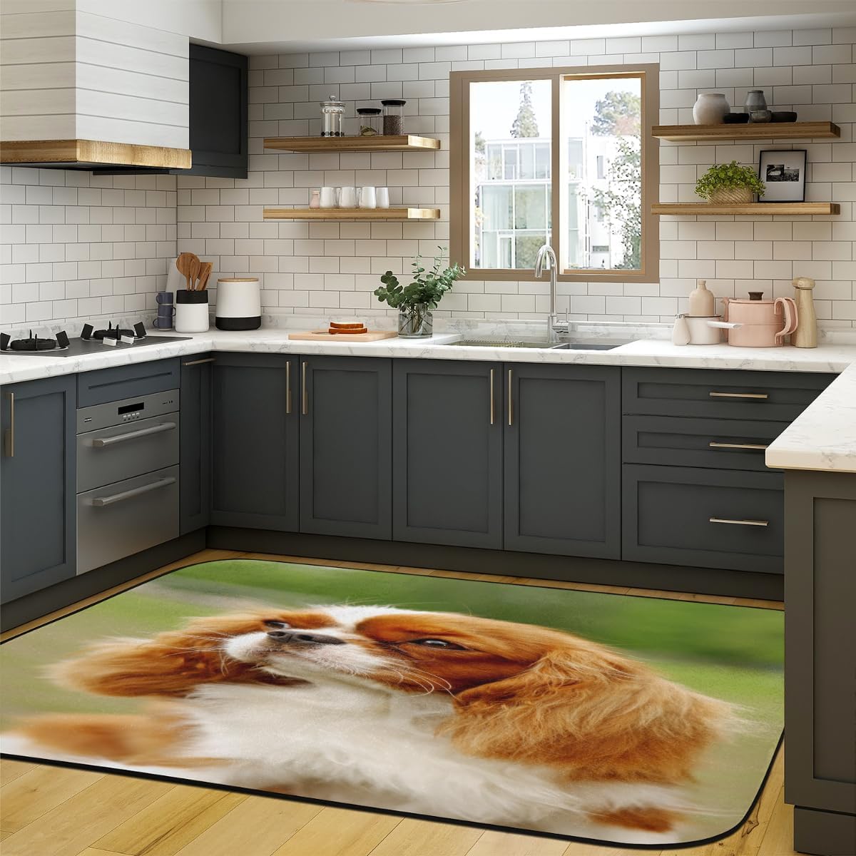 Bathroom Rug Mat 48”x72”/4’x6’, Non Slip Rug Pads for Hardwood Floors and Tiles, Reusable and Washable Tape for Area Rugs, Dual Sided Adhesive Gripper Keep Corners Flat