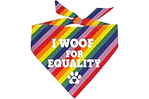 I Woof for Equality LGBTQ Pride Month Dog Bandana: Express Dog Pride