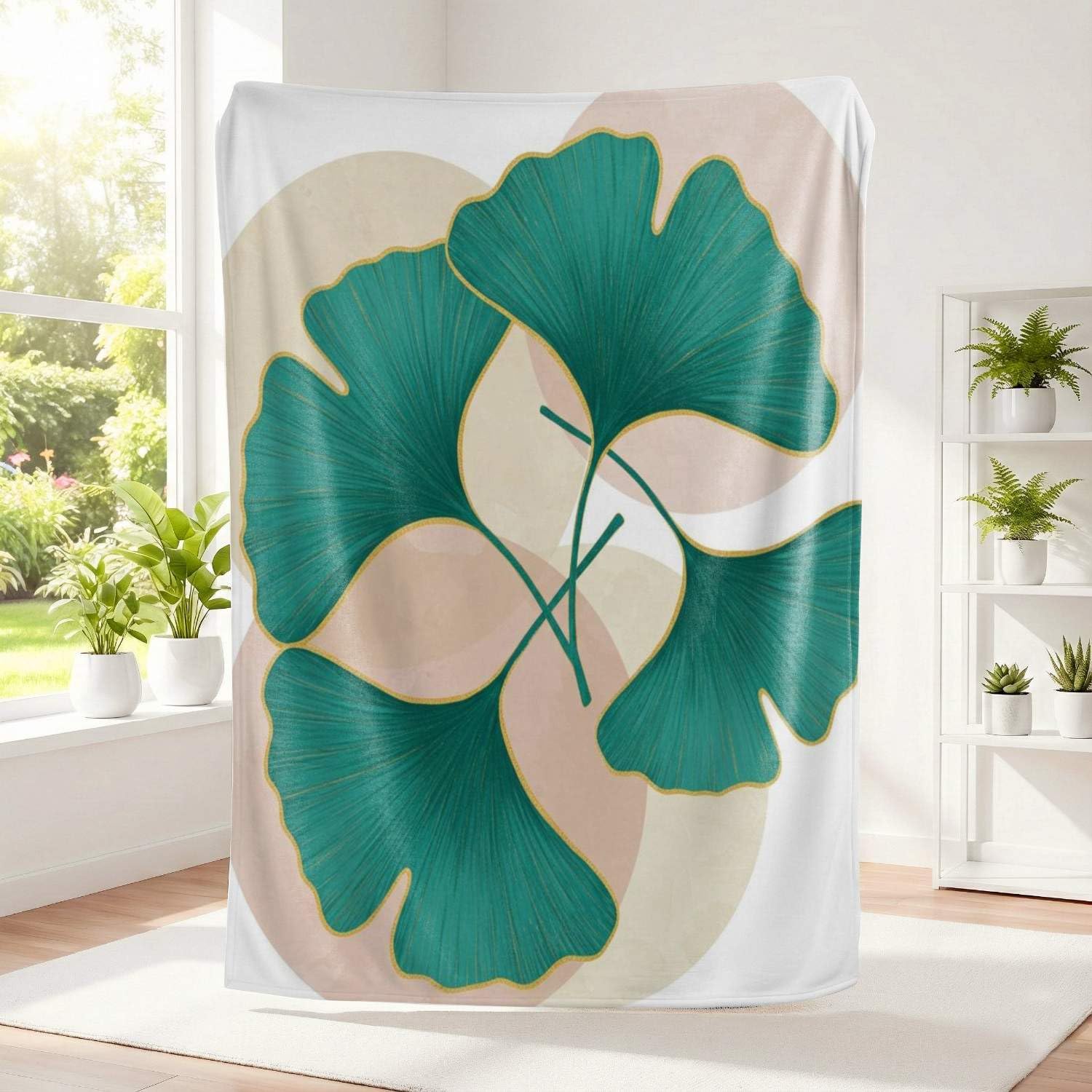 Couverture flanelle ginkgo légère : finis les plaids froids et rêches