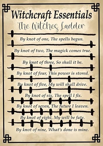Witchcraft Essentials The Witches Ladder Vintage Signage for Home Garage