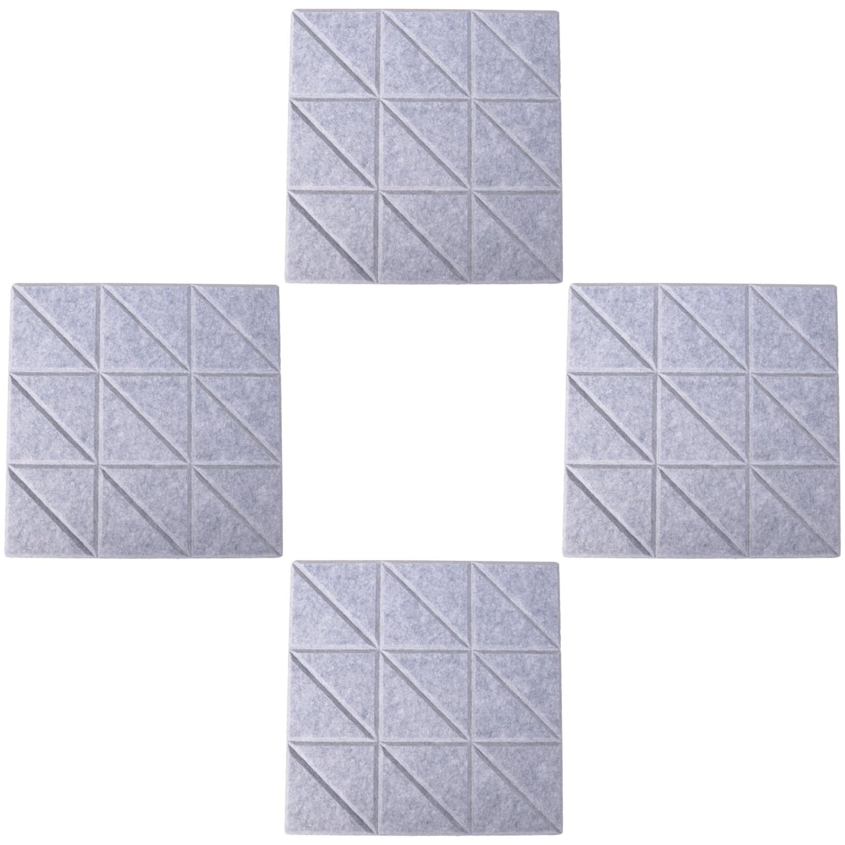 Samoprzylepne panele akustyczne, 12 . 30 x 30 x 0,10 cm, dekoracyjne dźwiękoszczelne panele ścienne D
