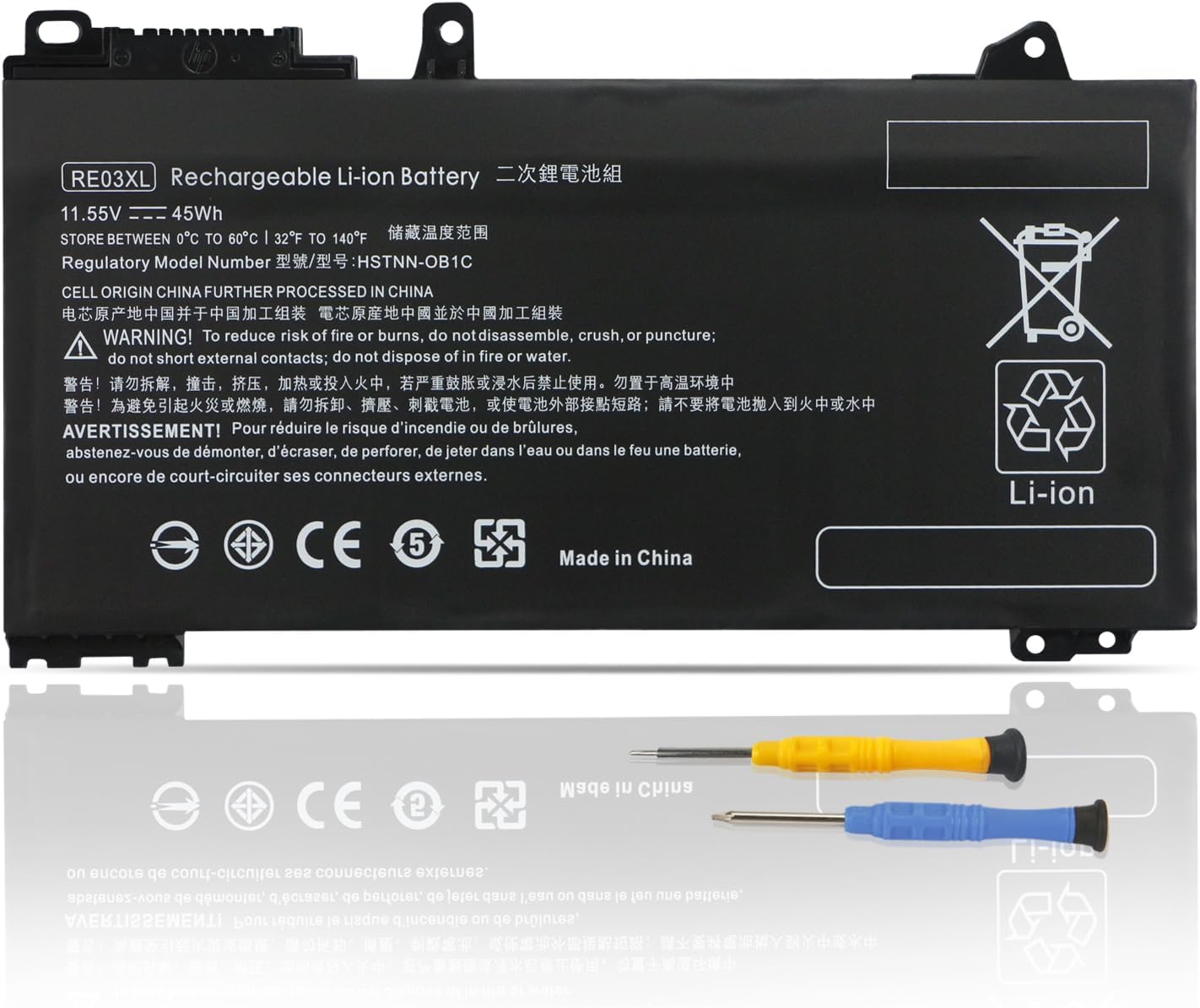 Batterie CC03XL 56Wh Pour HP EliteBook 850 G7 G8 / 855 G7 G8 / ZBook Firefly 15 G7 G8