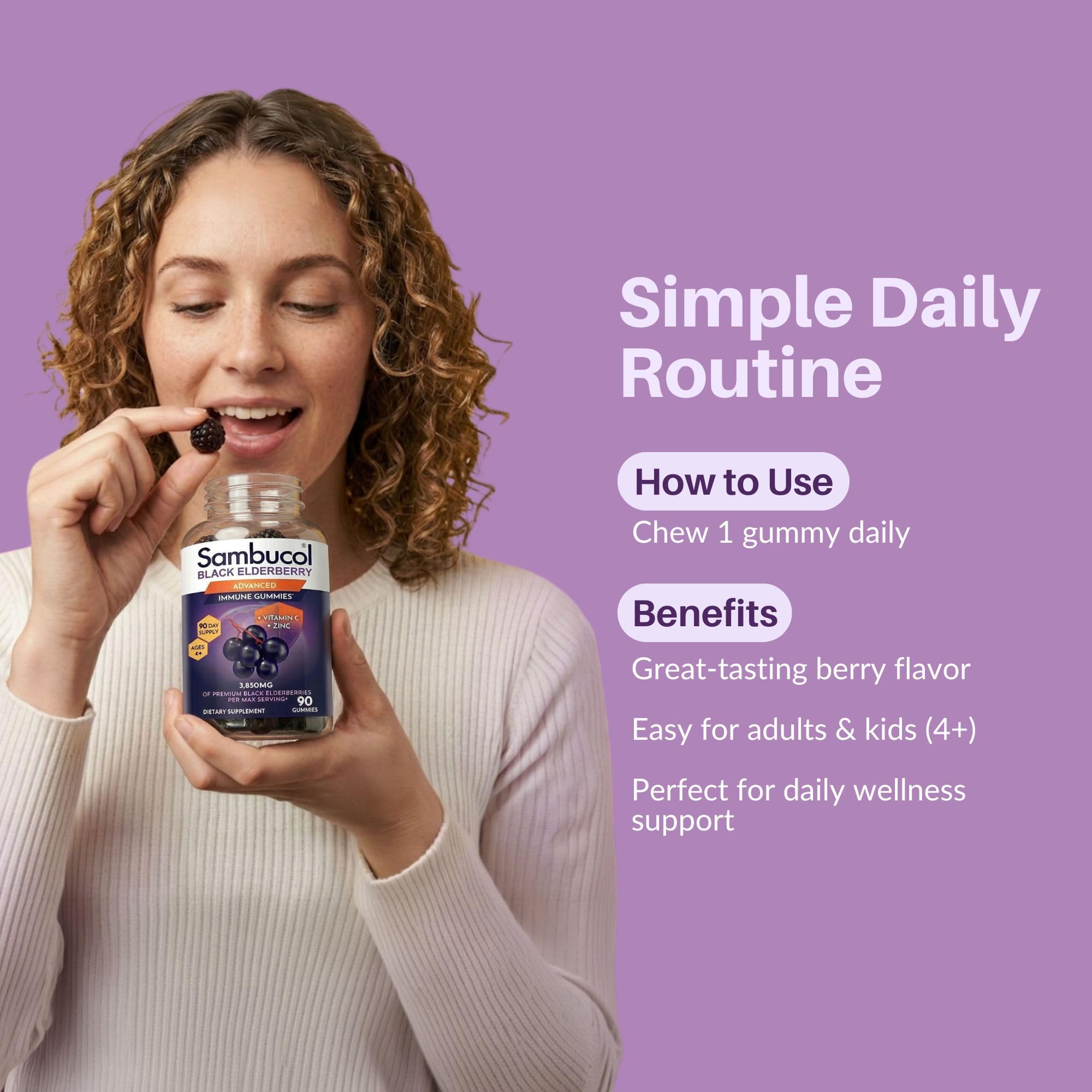 Sambucol Elderberry Gummies - Immune Support Supplement - 90 Count — Amazon image 7