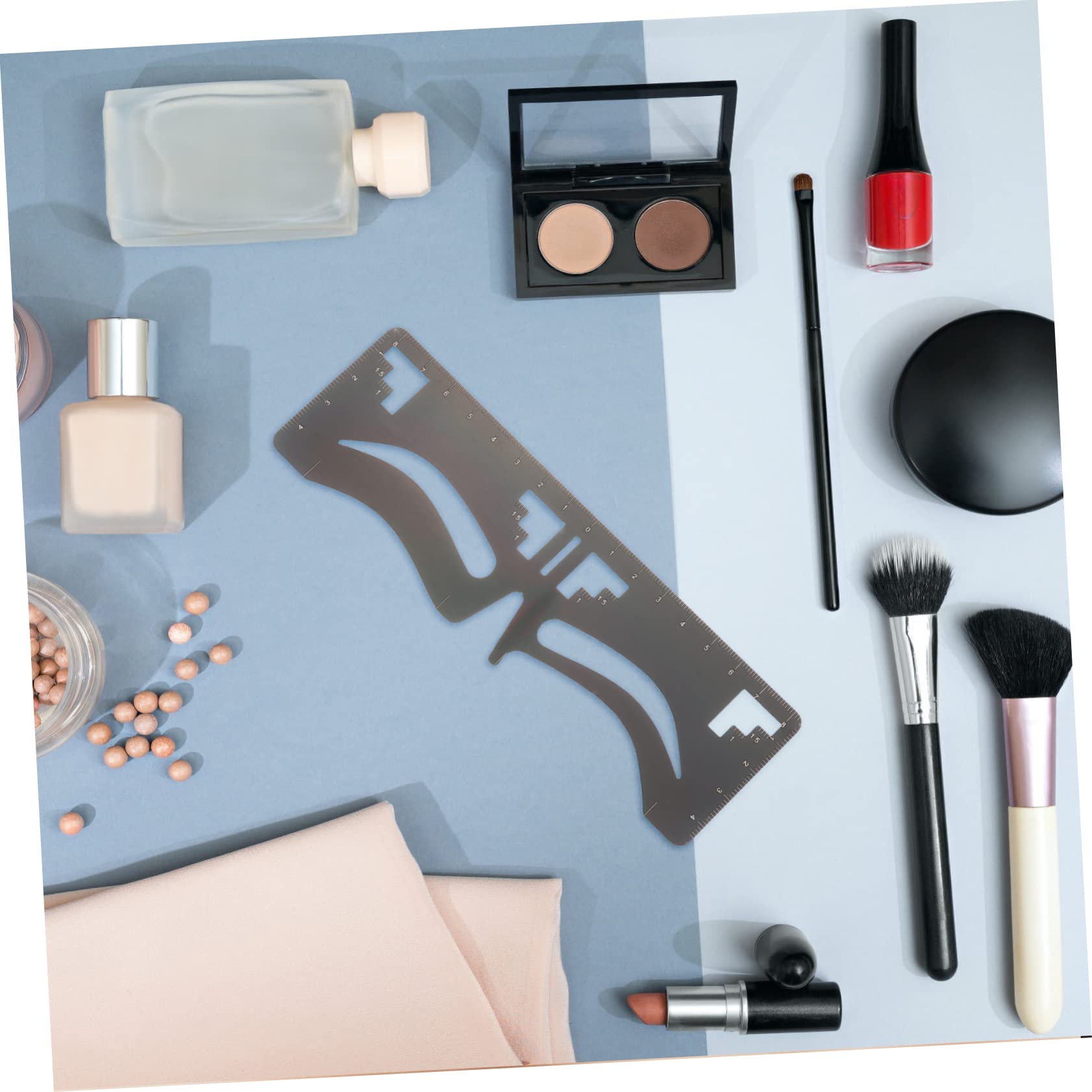 Housoutil 6pezzi Stencil Per Sopracciglia Righello Per Design Sopracciglia Strumento Di Misurazione Per Make-up Simmetrica Per Donne e Ragazze