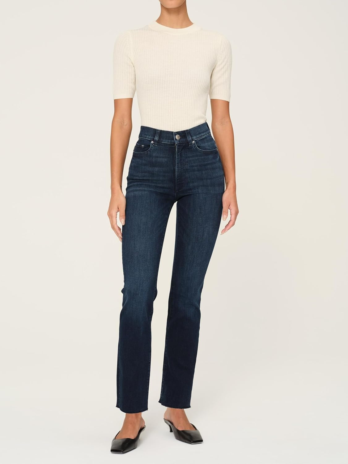 DL1961 Women's Halle Instasculpt Straight Jeans - High Rise - Image 2