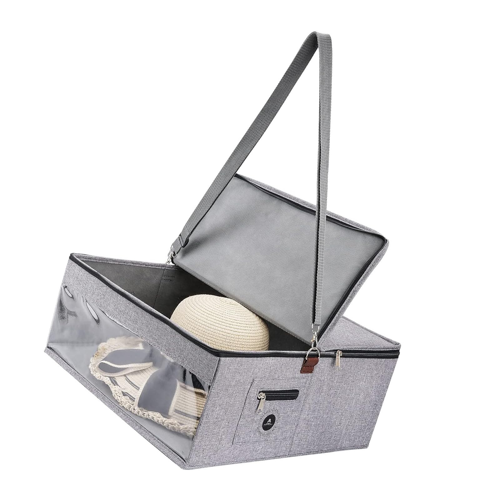 yanzunlrn Premium Hat Storage Box Featuring Dustproof Cover for Baseball Caps and Fedoras Solution for Closet Hat Planner with Lid