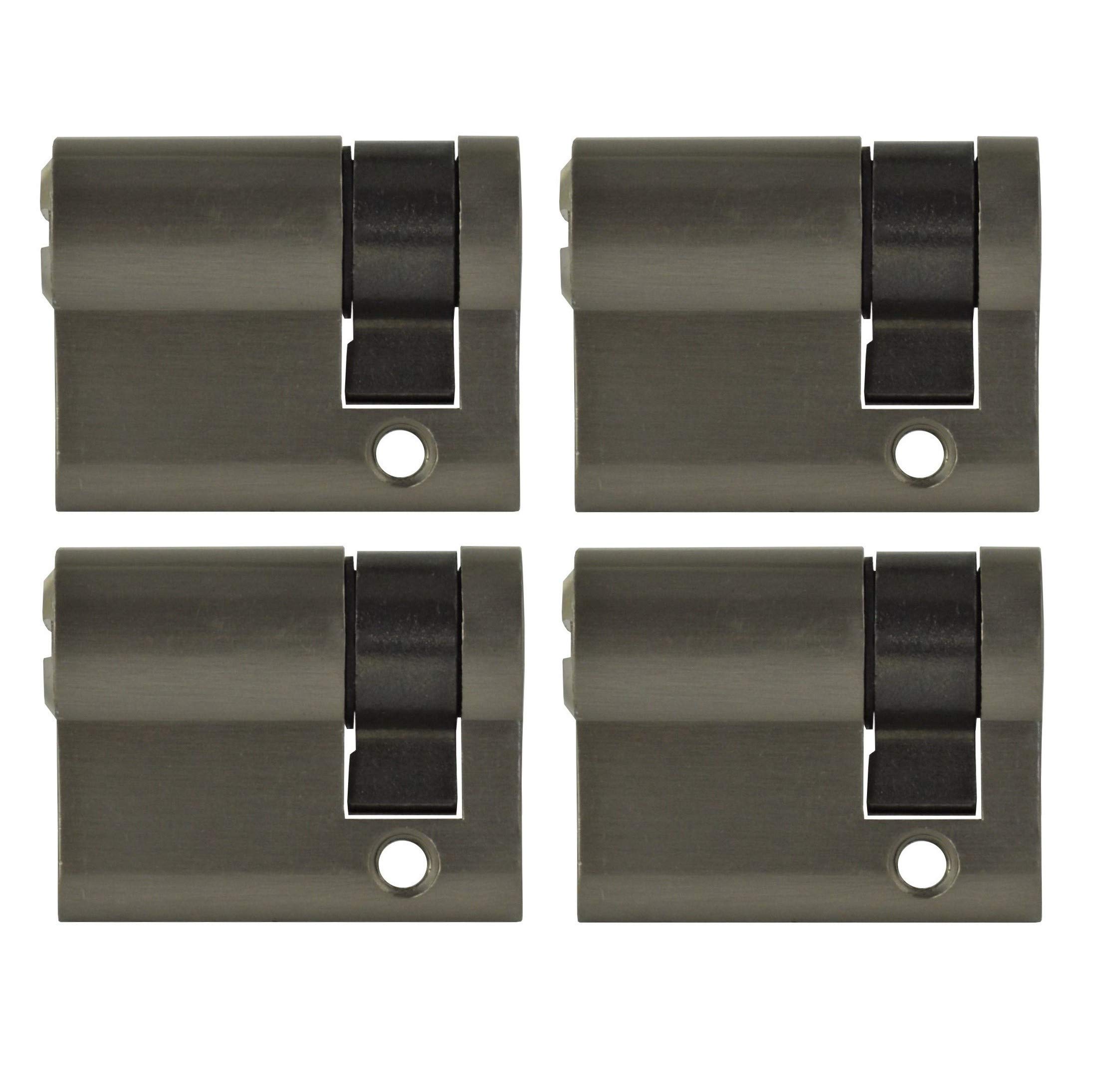 4x Halbzylinder verstellbar 40 mm gleichschließend 30/10 inkl. 10 Schlüssel