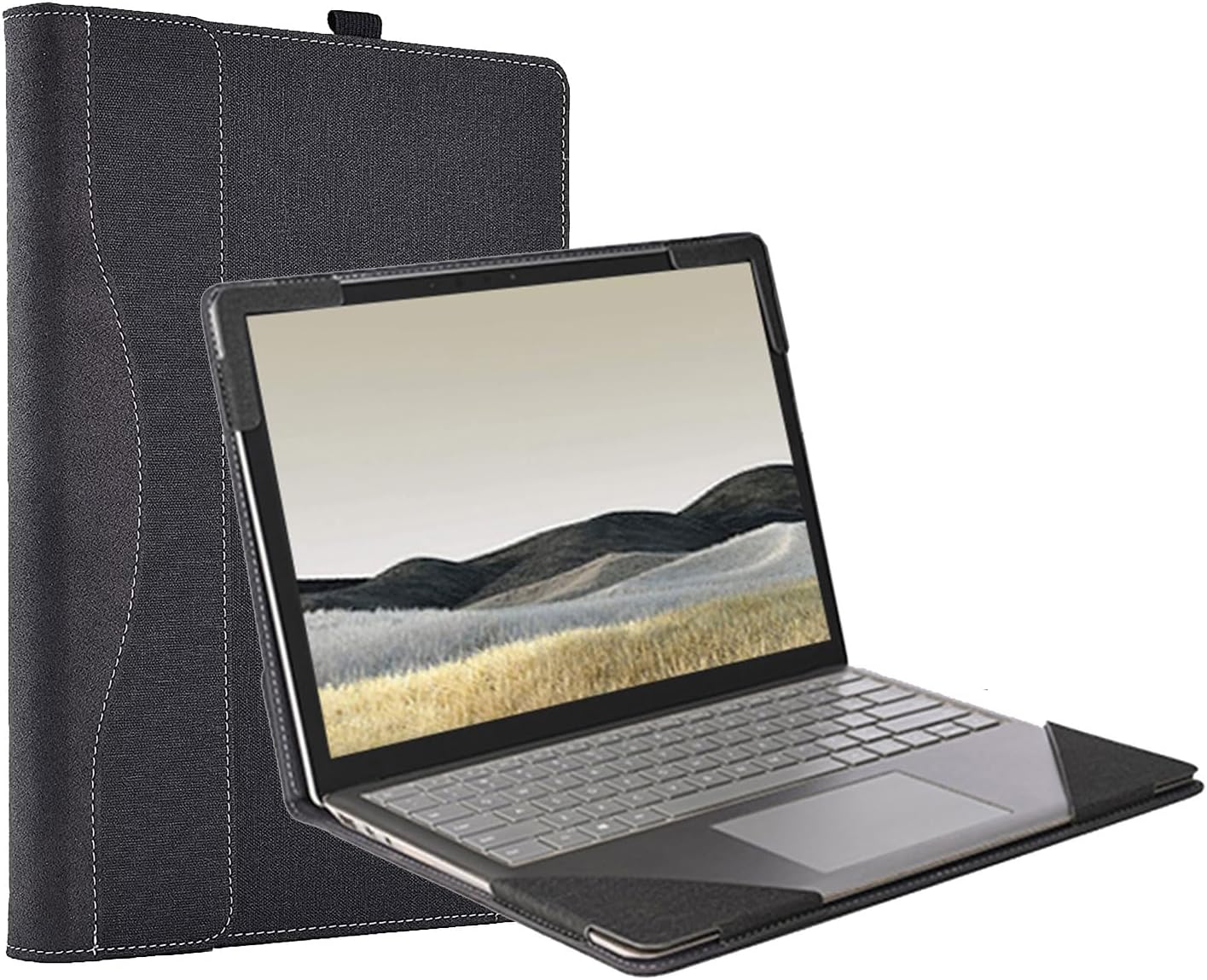 Case Cover for Microsoft Surface Laptop 6/5 15 inch, Compatible With 4/3/2/1 15" Cover, With Bracket and Anti-Skid Case (Surface 15-inch)