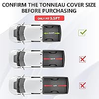 Vista 2 de Funda enrollable suave para cama de camioneta de 5.5' (67") compatible con Ford F-150 de 5.5 pies de 2004 a 2026 Vinilo duradero e impermeable