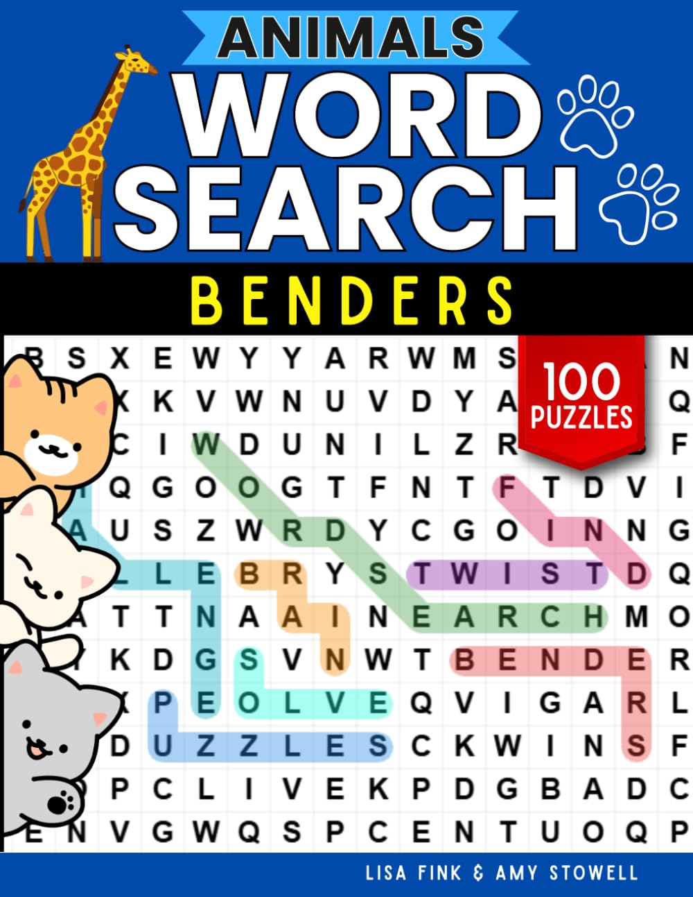 Animals Word Benders Word Search Puzzles, 100 Word Find Games, Word Seek Puzzle Book: Animal Fun For Kids, Teens, Adults and Senior Citizens Ages 8-100 (Word Search Word Benders Puzzle Book)