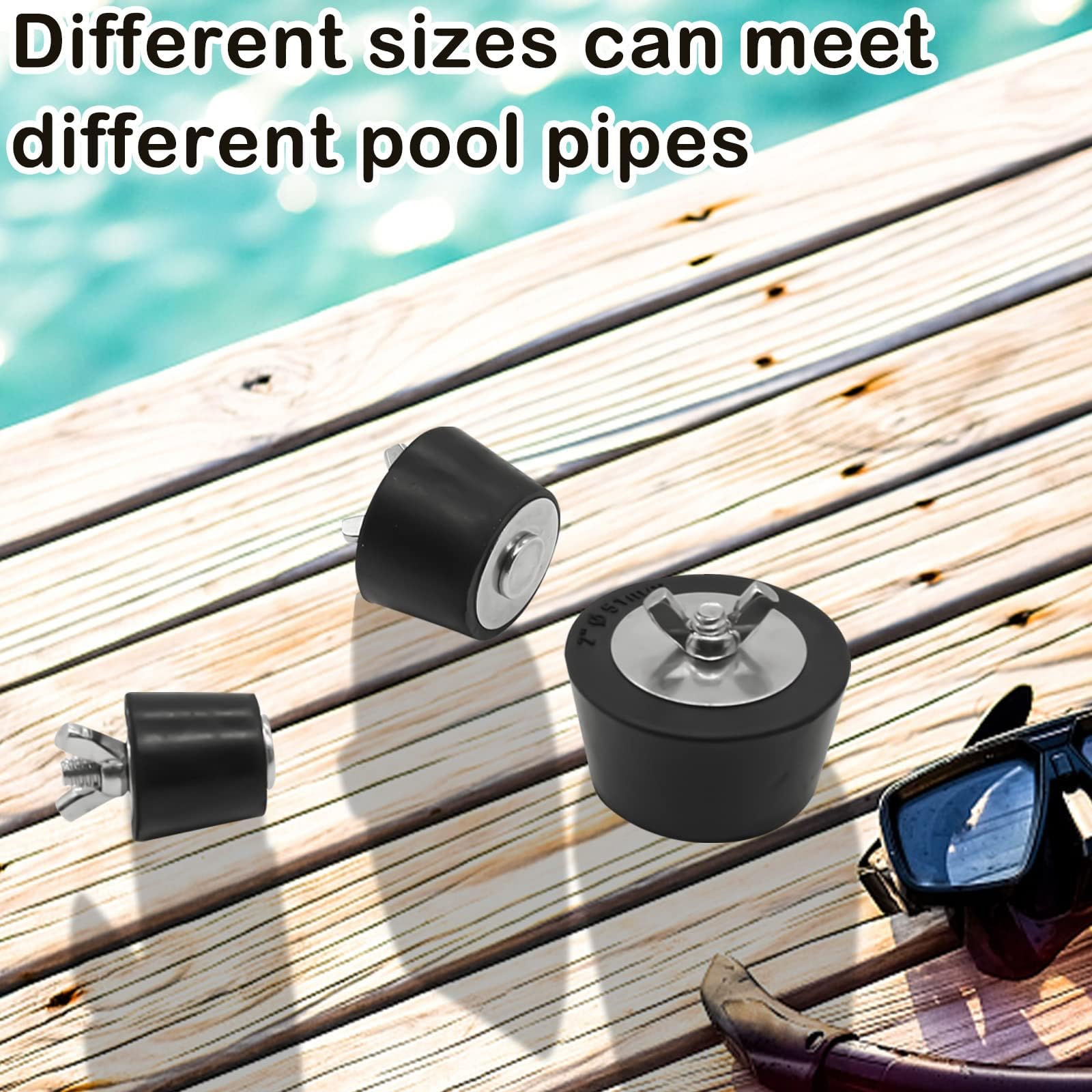 2 STKS Zwembad Winterklaar Plug, Rubberen Zwembad Stekkers