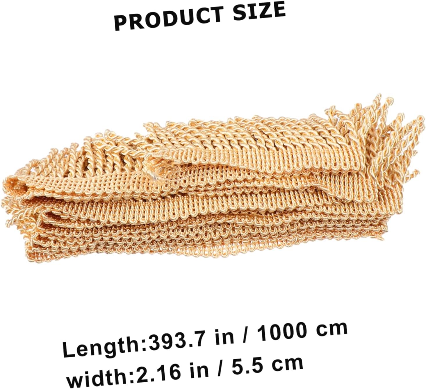Veemoon Curtain Fringe Trim Fabric Decorative Tassel Edging for Home Decor Cushions and Curtains Easy to Use Versatile Sewing Embellishments for Craft Projects