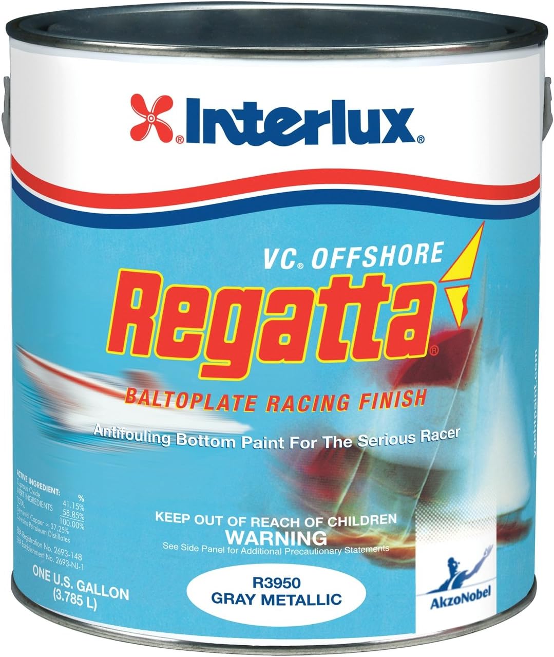 Interlux R3950/1 VC Offshore Regatta Baltoplate - Metallic Gray, Gallon