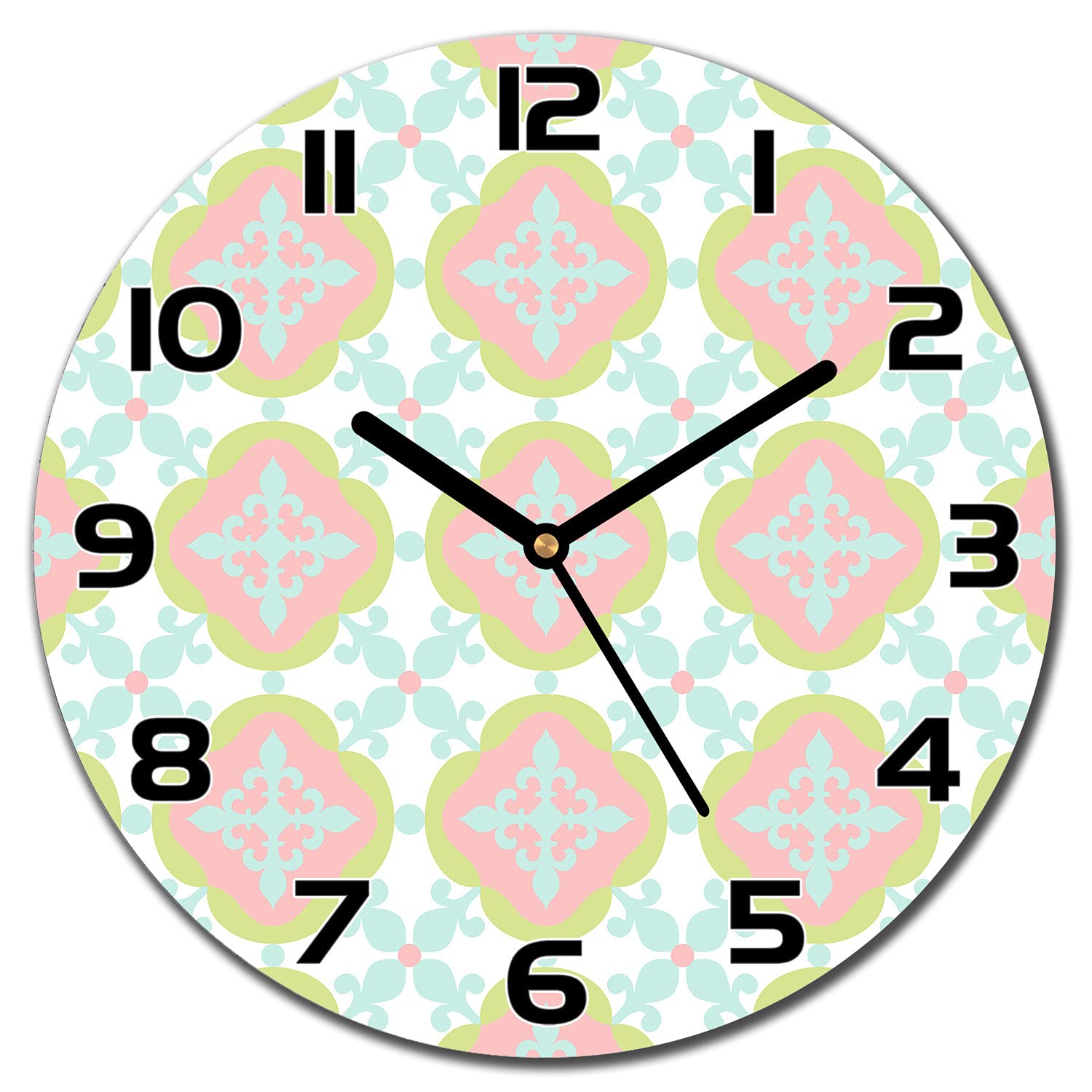 Horloge en Verre de Securite Horloge Murale Impression Moderne