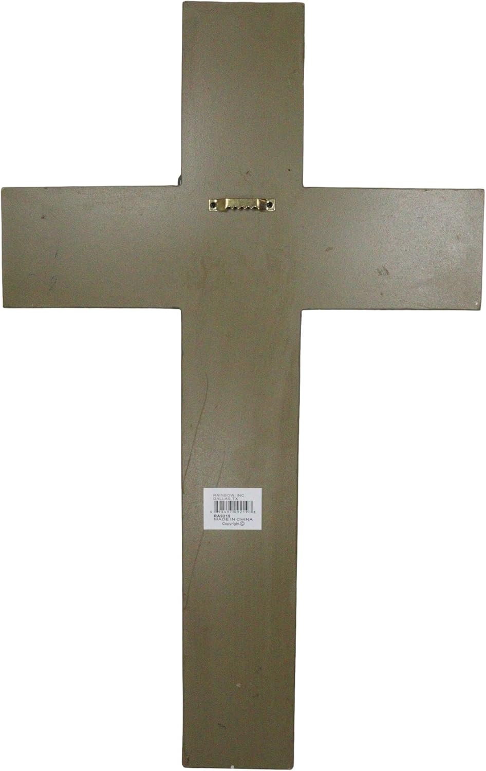 Ebros Gift Large 20" H Rustic Western USA American Military United States Army Medallion With Flags And Stars Memorial Wall Cross Decor Plaque Vintage Design Hanging Sculpture Decorative Crosses