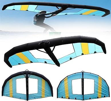 Wing Foil Board Package Inflatable Wings 120L High Aspect Hydrofoil Board with Backpack for Travel Surf and Lake, Outdoor Fun Sports 6m3