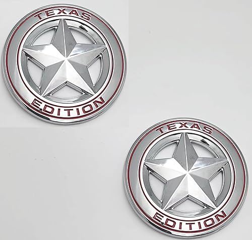 2 emblemas universales de edición de Texas, compatibles con Tundra, Tacoma, F150, Silverado, Titán, capucha, puerta, portón trasero, rejilla,