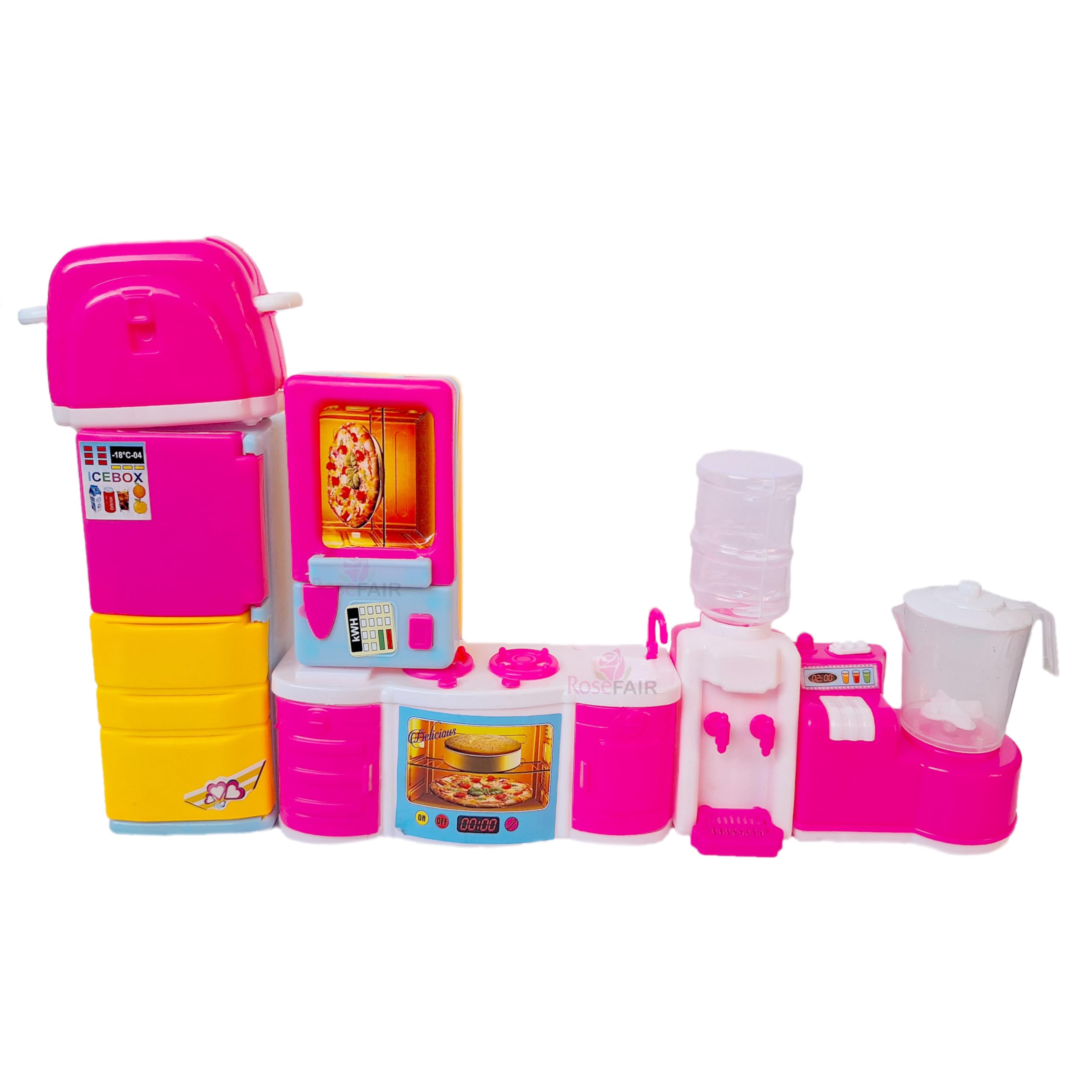 ROSEFAIR Kitchen Playset Pretend Food Pink Kitchen Toys for Toddlers, Toy Accessories Outdoor Playset for Kids, Girls & Boys (B0D8WQ41GY) Amazon Price History, Amazon Price Tracker