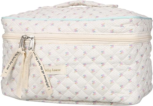 Bolsa de maquillaje de algodón Bolsa de lavado Bolsa de almacenamiento de gran capacidad Cosméticos Mujeres Organizador de viaje Bolsas de