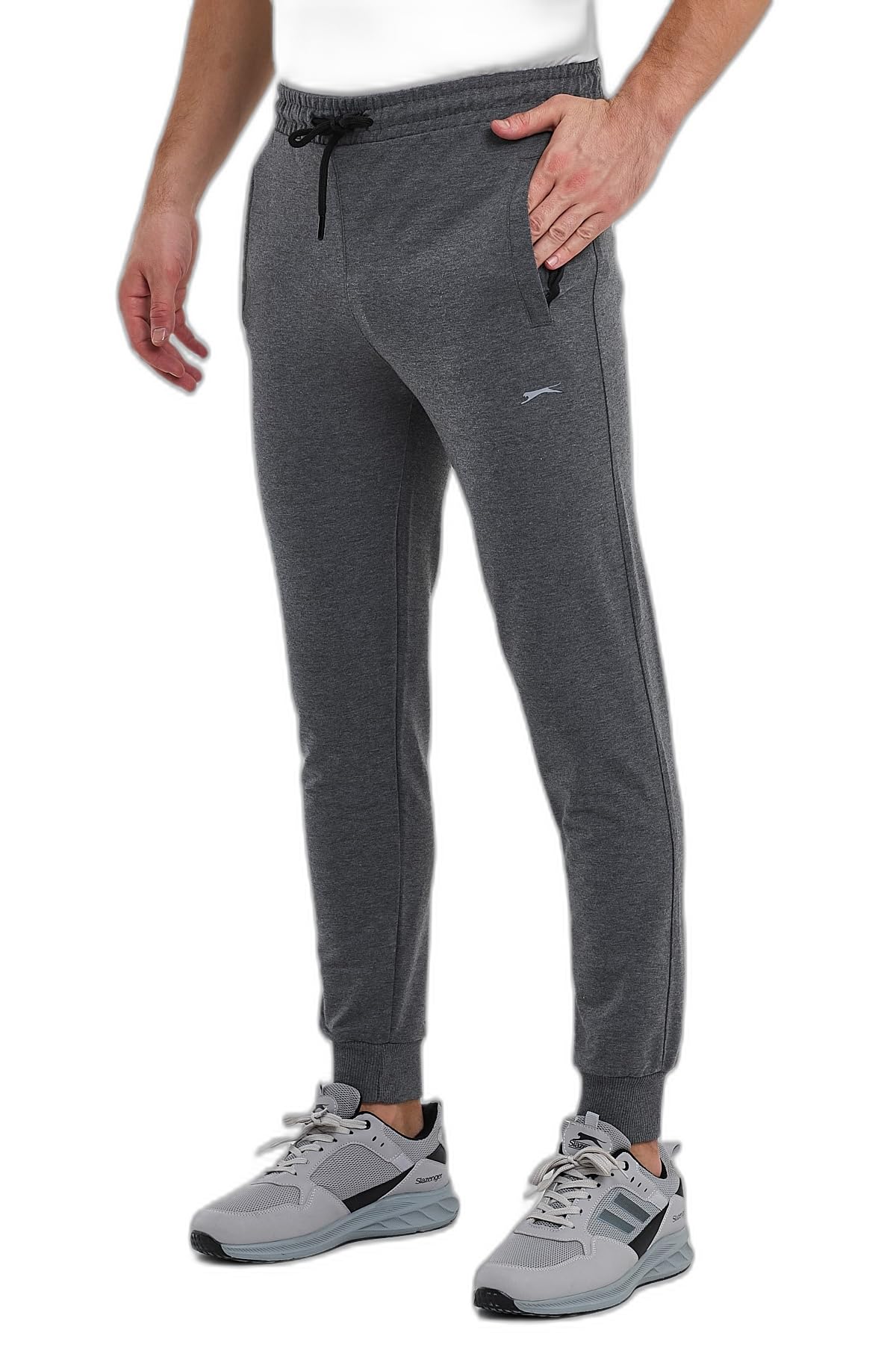 Slazenger OLUFTEN I Erkek Cepli Koyu Gri Eşofman Altı