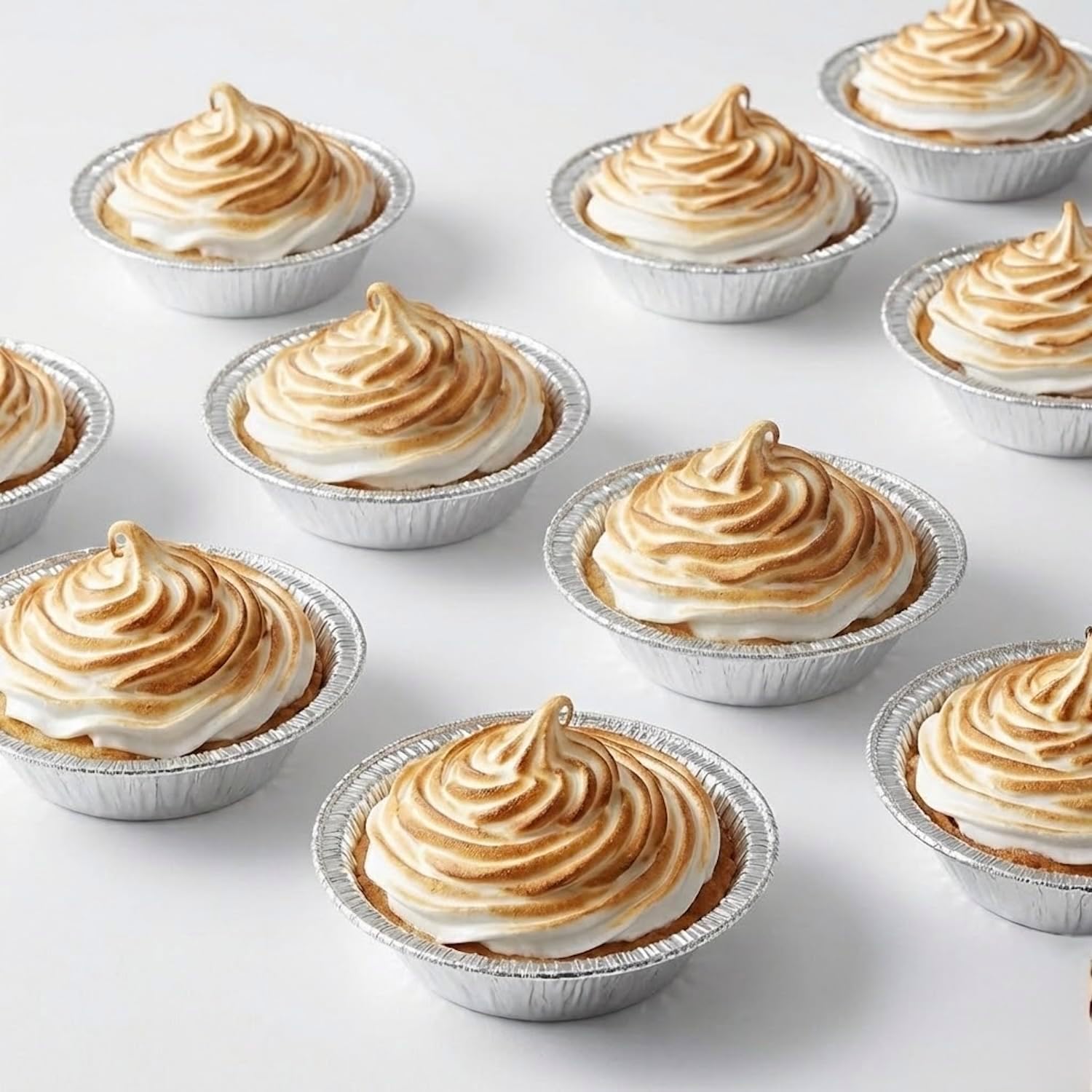 The Baker Celebrations 1000 Pack Mini Pie Pans - 3 Inch Disposable Aluminum Foil Tart Tins - Small Individual Portion Baking Pans for Tarts, Quiche, and Cheesecakes - Made in USA