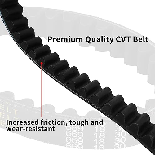Miniatura 4 de V-Belt CVT Correa de transmisión 669 18 30 Reemplazo para GY6 50cc Scooter Moped ATV
