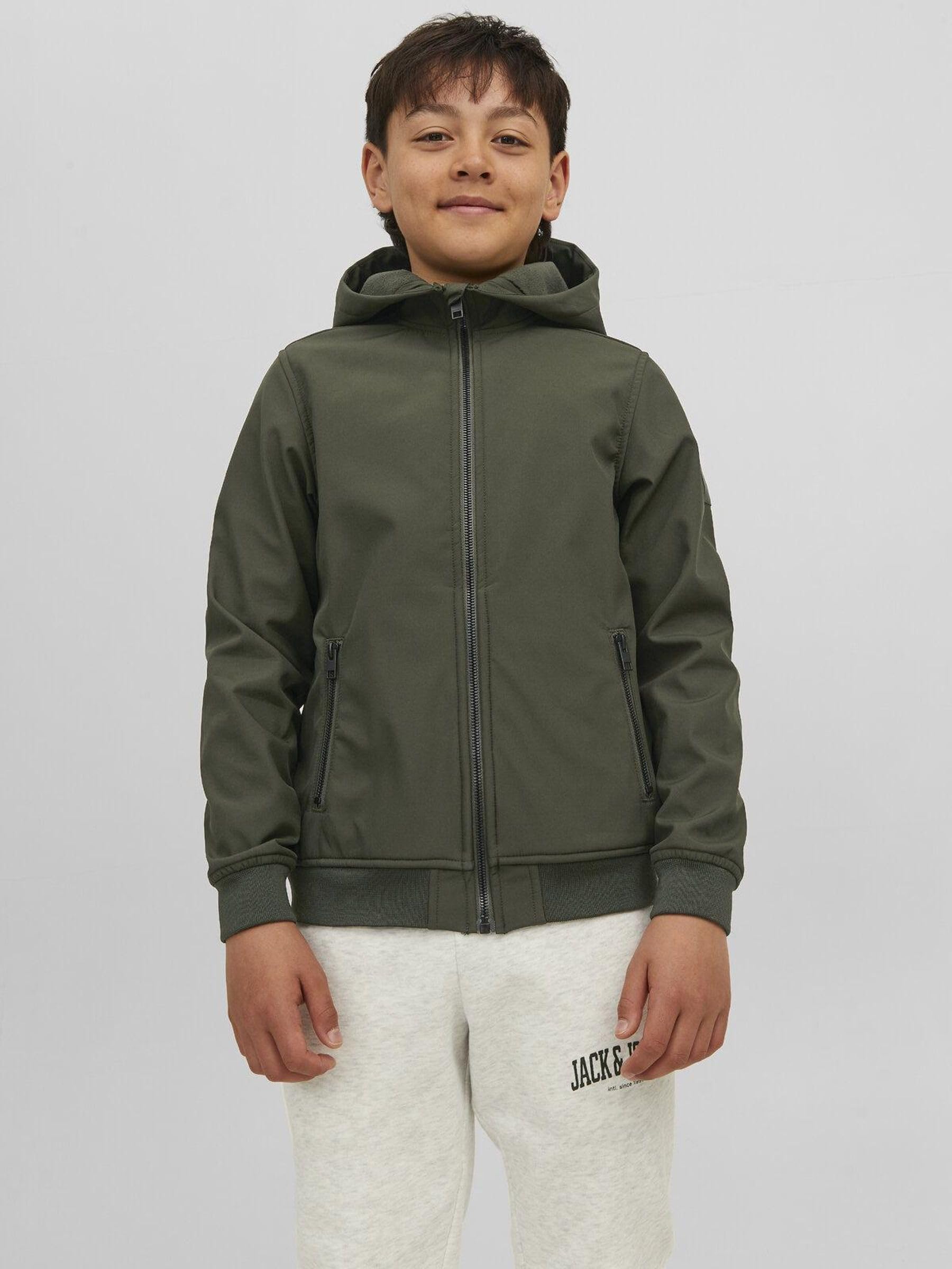 JACK & JONES Jjebasic Softshell Hood Sn Jnr Veste Garçon