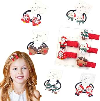 Amazon.co.jp: クリスマス ヘアピン ヘアゴム 子供 15点セット