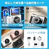 Digital Camera 5K Video Recording, 75 Million Pixels, 180° Flip Screen, Digital Camera, 64 GB, Micro SD Card Included, AF Autofocus, Compact Camera, 2.83-inch Large IPS Screen, 18x Zoom, Flash