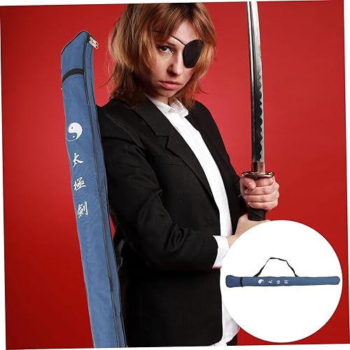 Miniatura 4 de Juegos de espadas de Tai Chi Estuche de armas de utilería Estuche de transporte Taichi Funda de espadas Cubierta de lona para espada Kung Fu Soporte