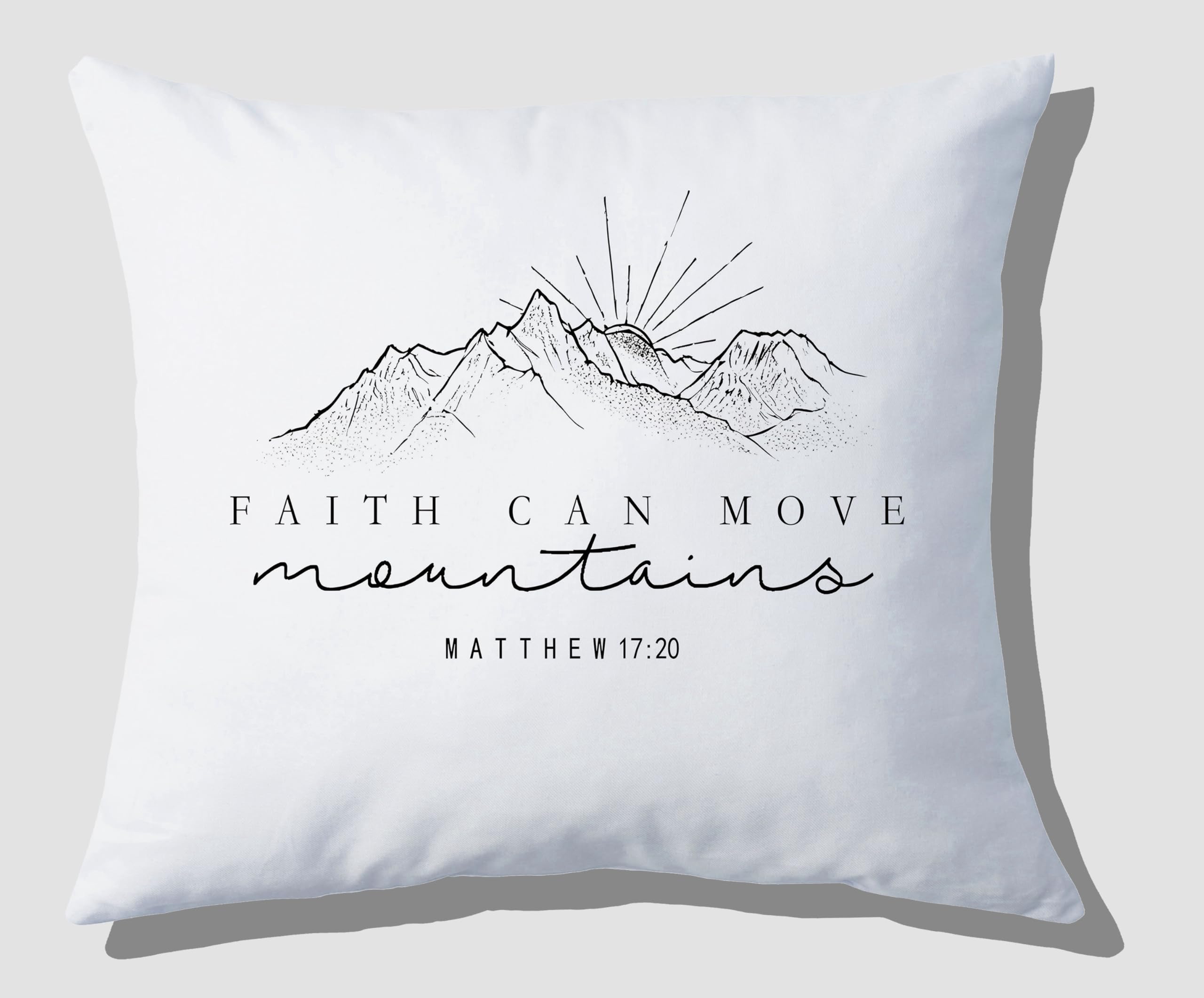 Matthew 17:20 Bible Verse Pillow