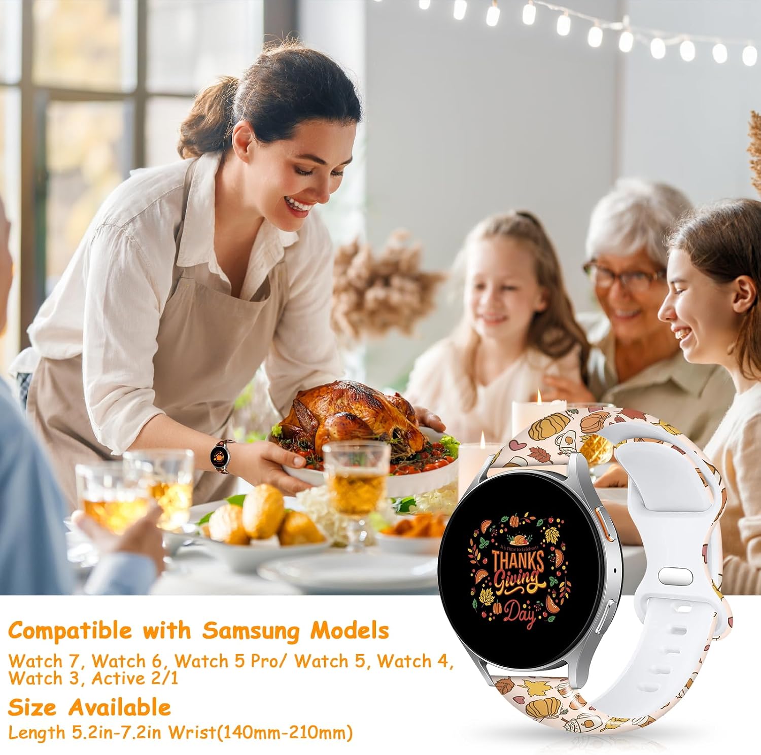 Christmas Halloween Watch Band for Samsung Galaxy Watch 7/6/5/4 40/44mm image 3