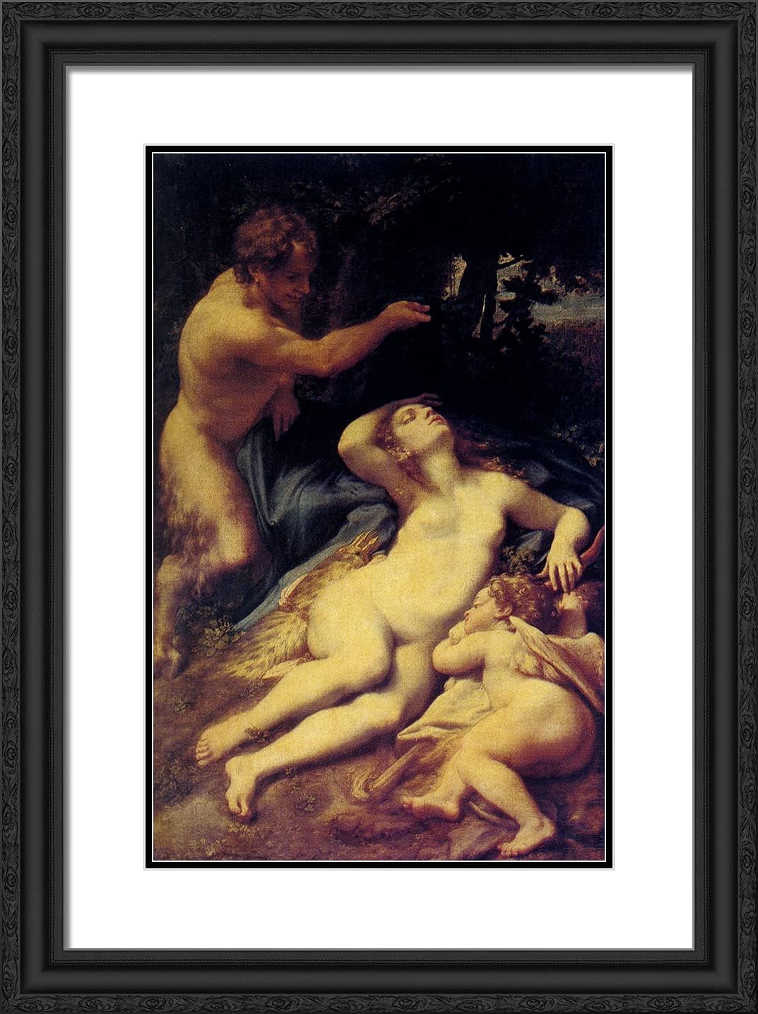 ArtDirect Correggio 18x24 Gold Ornate Framed Art Print with Double Matting Titled: Anitope