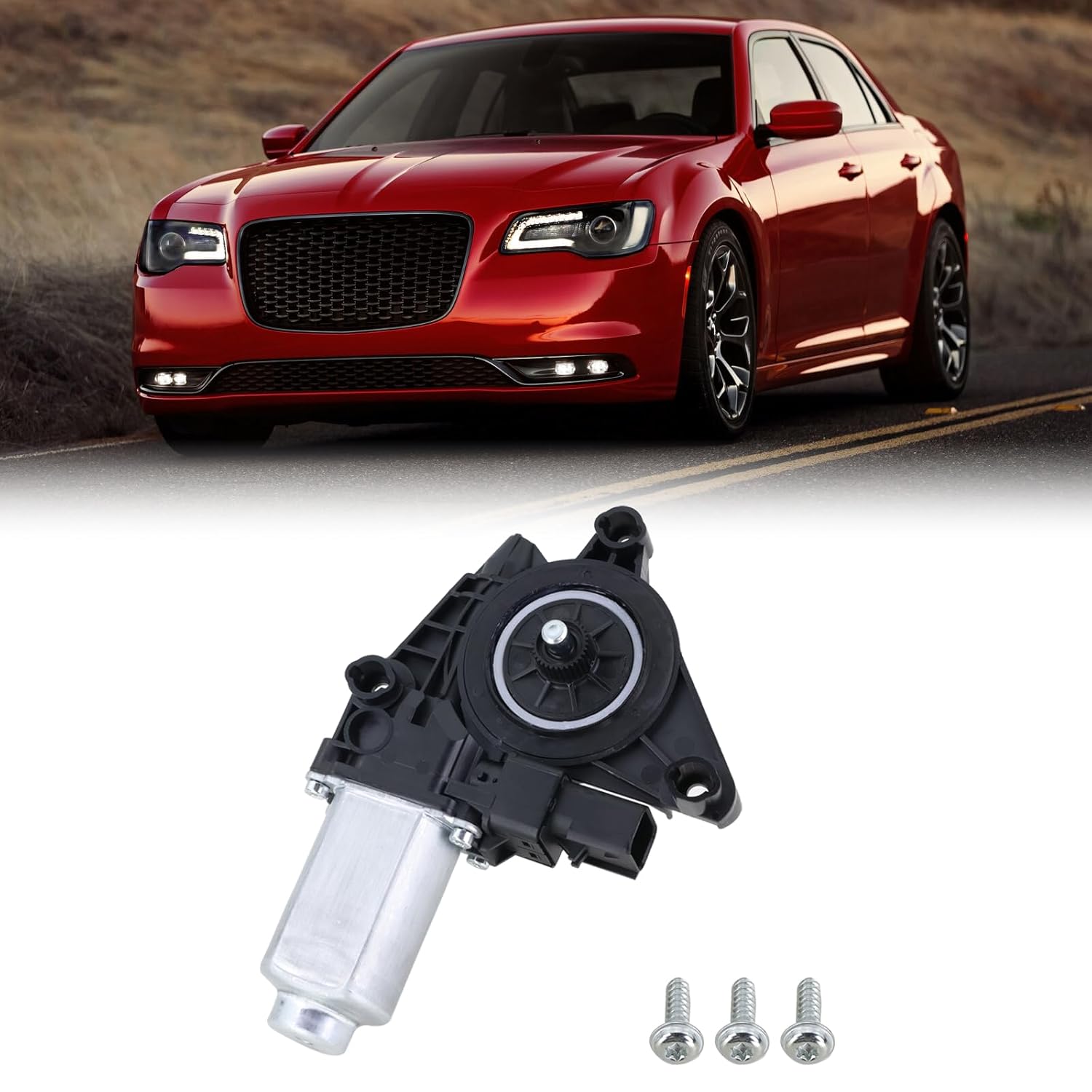 Front Passenger Side Window Regulator Motor Compatible with 2011-2023 Dodge Charger 2011-2023 Chrysler 300 Replace#68143986AA