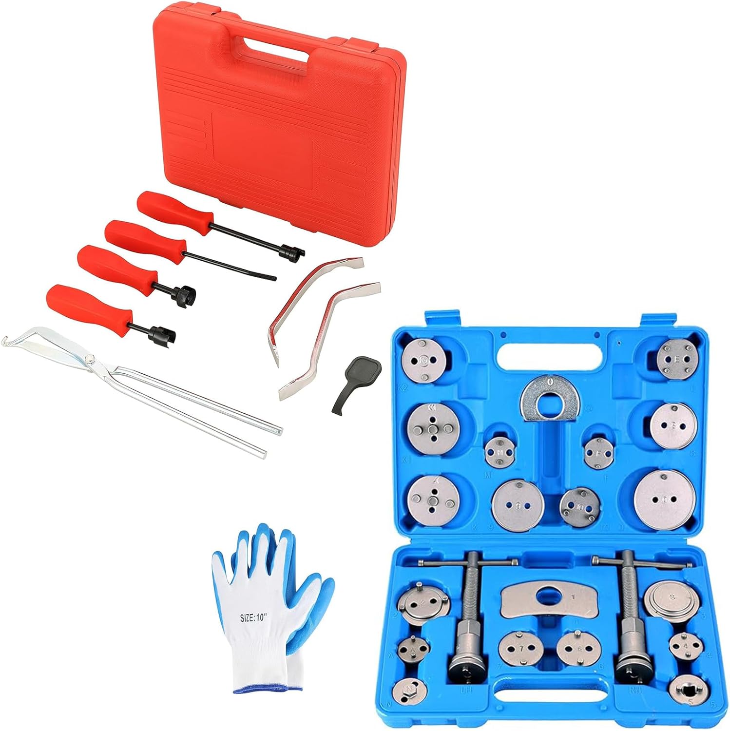 ‎weyleity Heavy-Duty Disc Brake Caliper Tool Kit & 8PCS Drum Brake Tool Kit