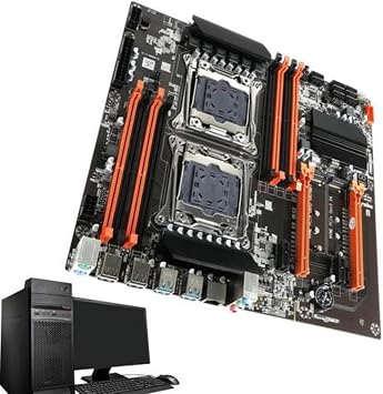 X99 2 CPU Motherboard supports LGA 2011 and 2011 3 on X99 Chipset DDR4 2 CPU