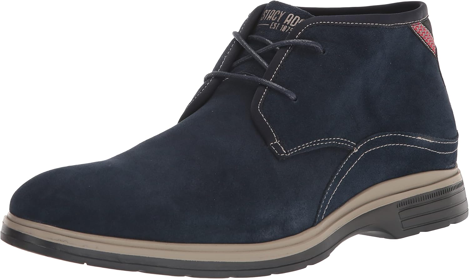 Stacy Adams Men's Tilden Chukka Boot, Navy, 12