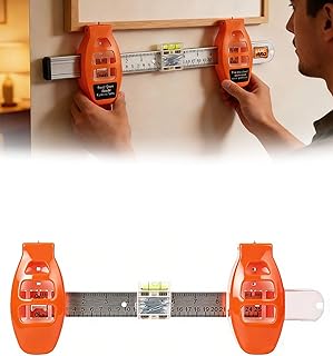 Level Ruler Picture Hanging Tool with Level – Precision Wall Mount Gui...
