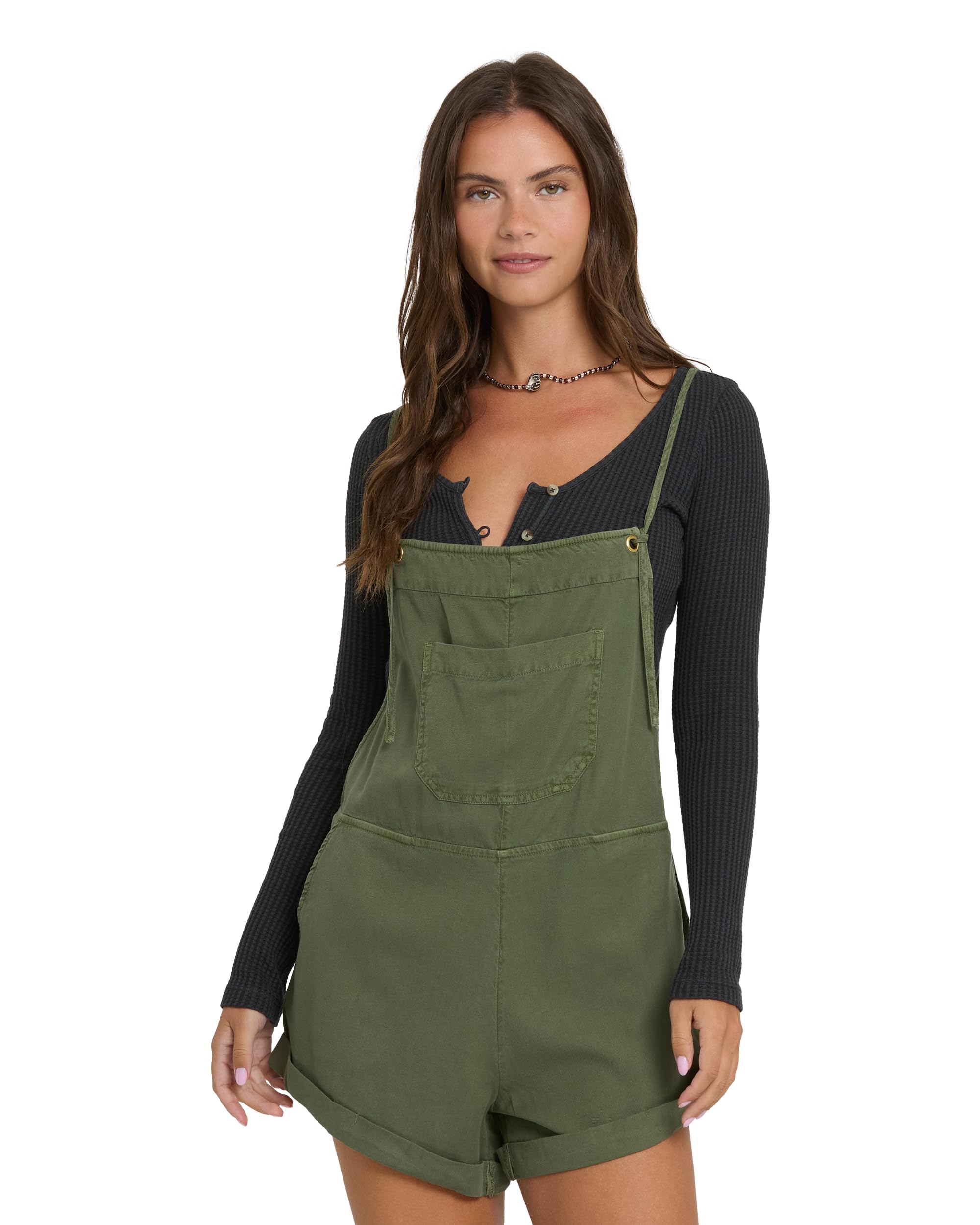 Billabong Women's Wild Pursuit Cotton Twill Blend Romper