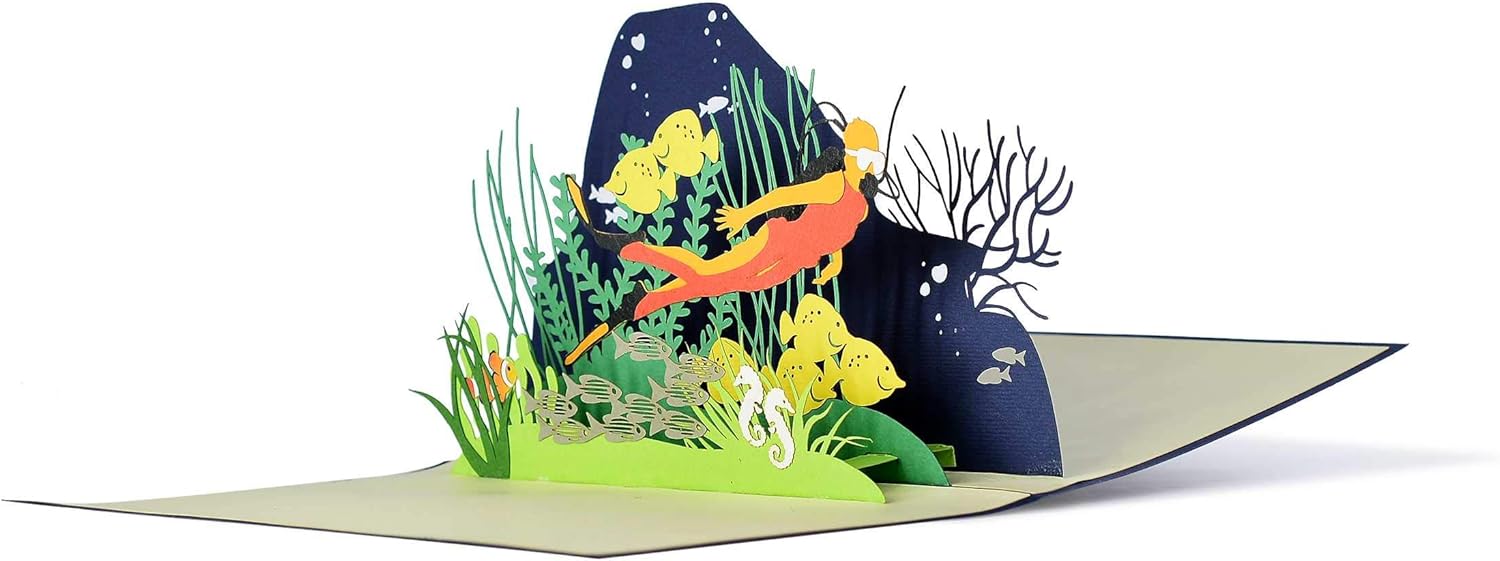 H19amz Carte D Anniversaire Pour Plongeur Bon D Achat De Plongee Bon De Voyage Pour La Plongee Idee De Cadeau D Anniversaire De Mariage De Vacances Amazon Fr Fournitures De Bureau