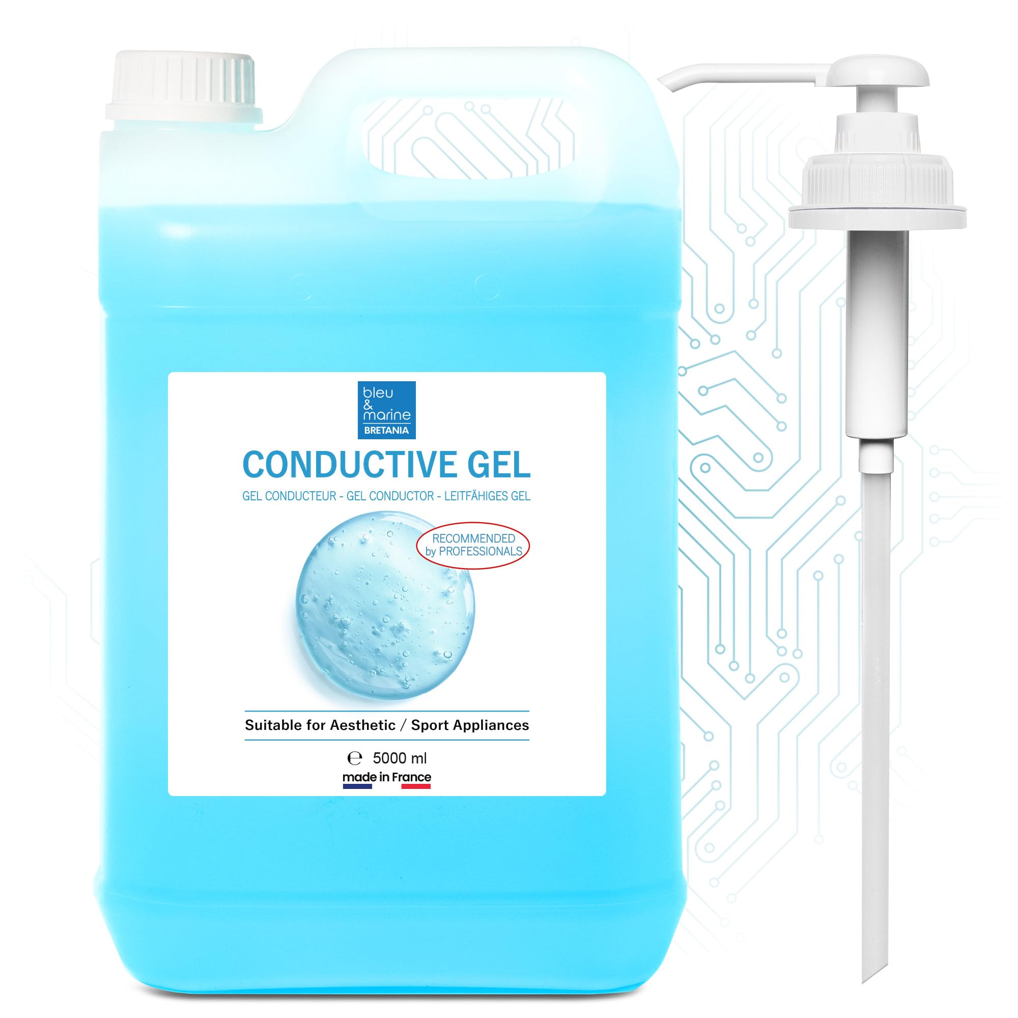Gel Conductor Profesional para Aparatología Estética de bleu & marine Bretania