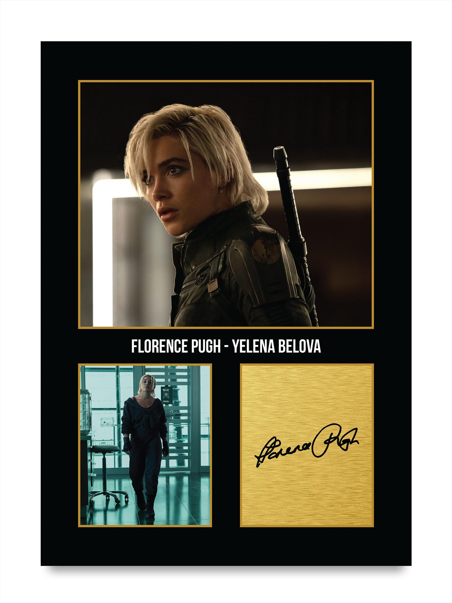 HWC Trading Florence Pugh Thunderbolts Yelena Belova Gifts Printed Signed Autograph Picture for Movie Memorabilia Fans - A4 Print Only (ID-005177)