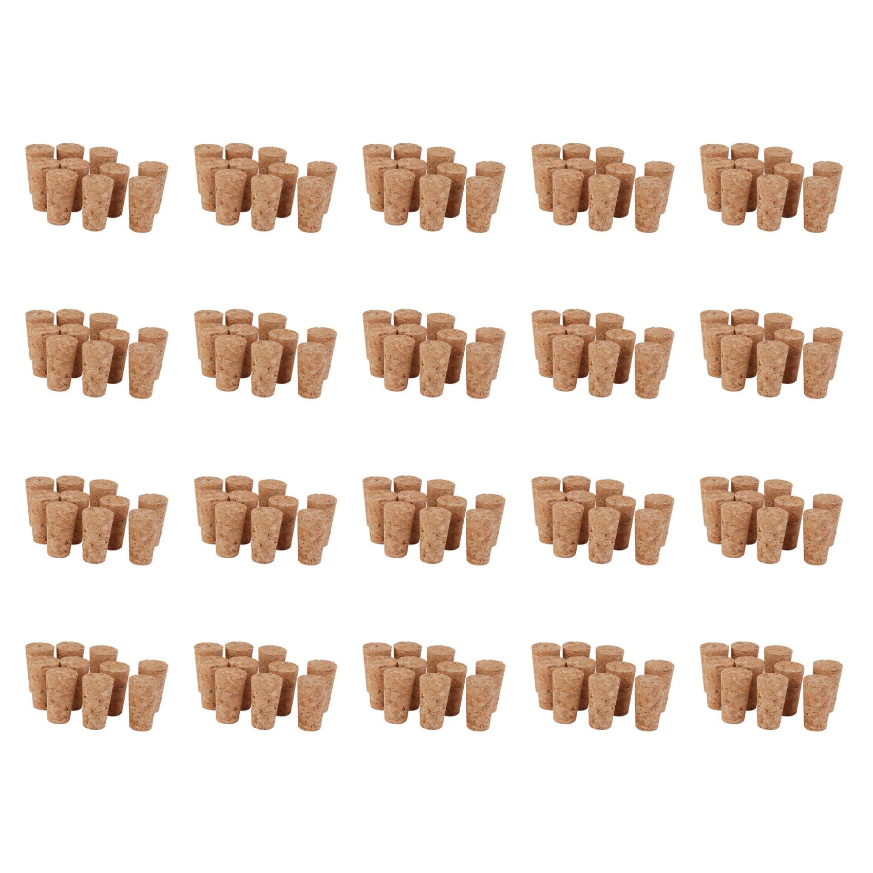 Hndhbfgrt 200Pcs Tapered Corks Stoppers DIY Craft Art Model Building 22x17x35mm