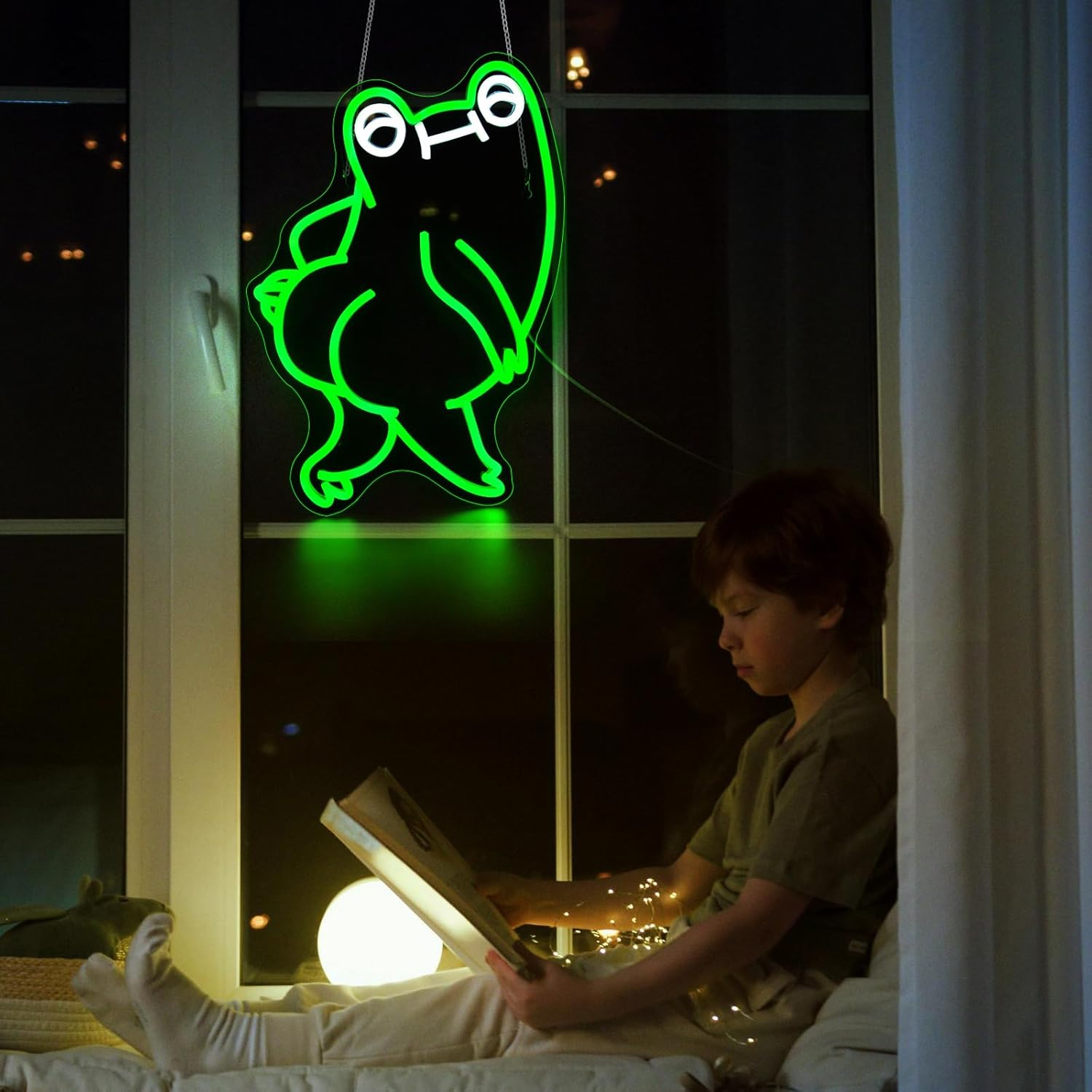Funny Frog Neon Sign for Wall Decor Led Neon Signs Light Bar Decor Up Sign Room Decoration Neon Lights Sign Frog Decor USB Powered for Man Cave Lamp - Image 7