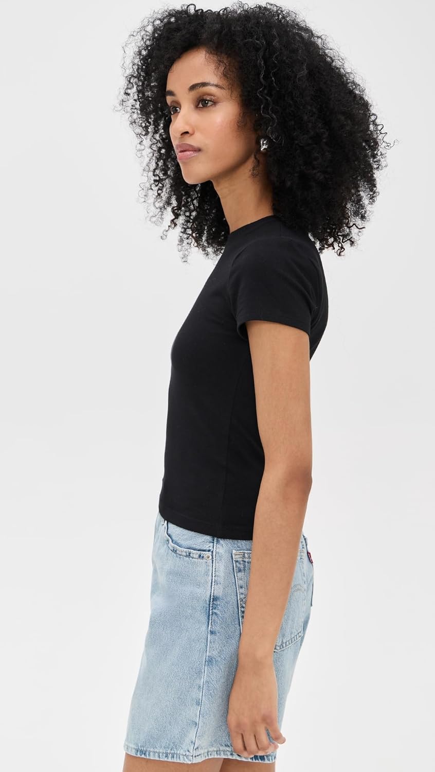 Good American Women's Baby T-Shirt, Black001, S - Image 4